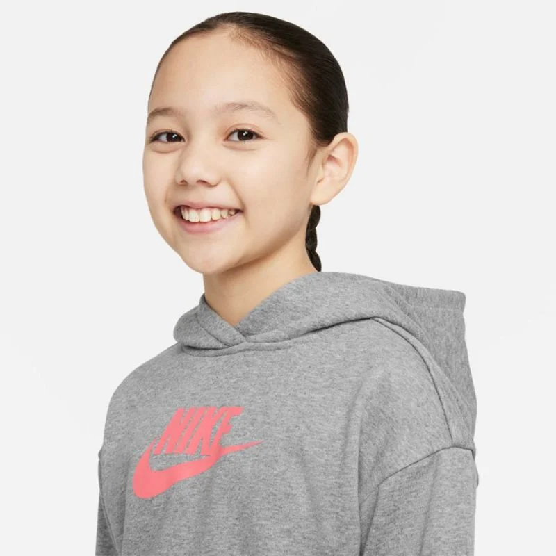Dívčí mikina Sportswear Club Jr DC7210 092 - Nike XL (158-170 cm)
