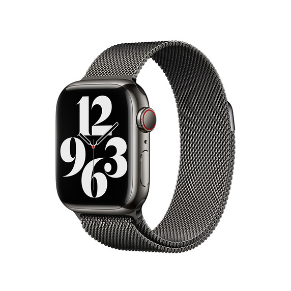 Apple Watch 38/40/41 mm Grafitově šedý milánský tah MTJM3ZM/A