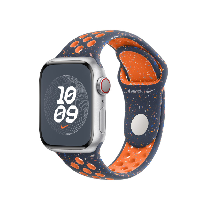 Apple Watch 38/40/41 mm Blue Flame sportovní řemínek Nike – S/M MUUT3ZM/A