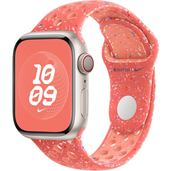 Apple Watch 38/40/41 mm žhavě oranžový sportovní řemínek Nike – S/M MUUX3ZM/A