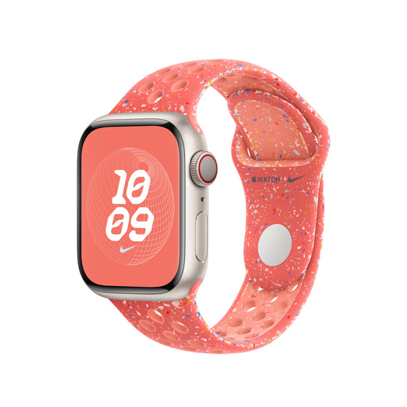 Apple Watch 38/40/41 mm žhavě oranžový sportovní řemínek Nike – M/L MUUY3ZM/A