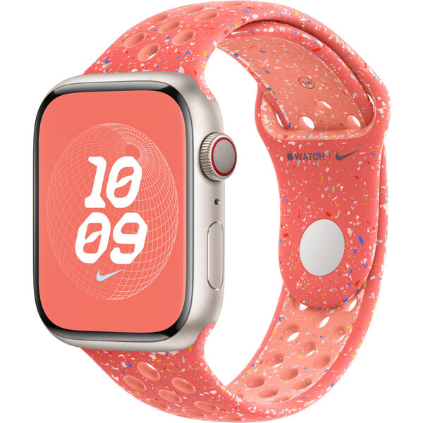 Apple Watch 42/44/45/49 mm žhavě oranžový sportovní řemínek Nike – M/L MUVF3ZM/A