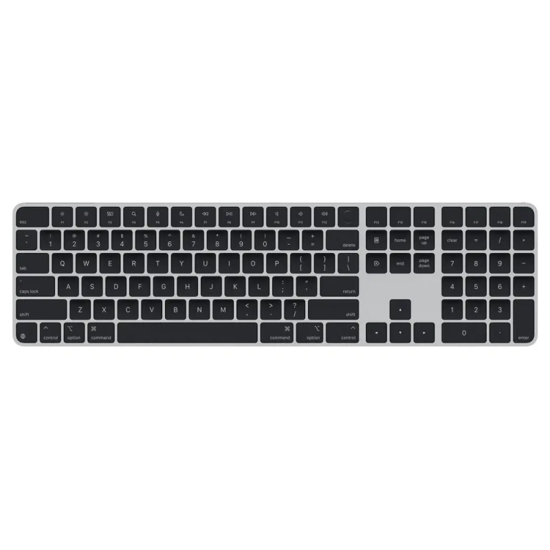 Apple Magic Keyboard s Touch ID a numerickou klávesnicí černá - americká angličtina Černá