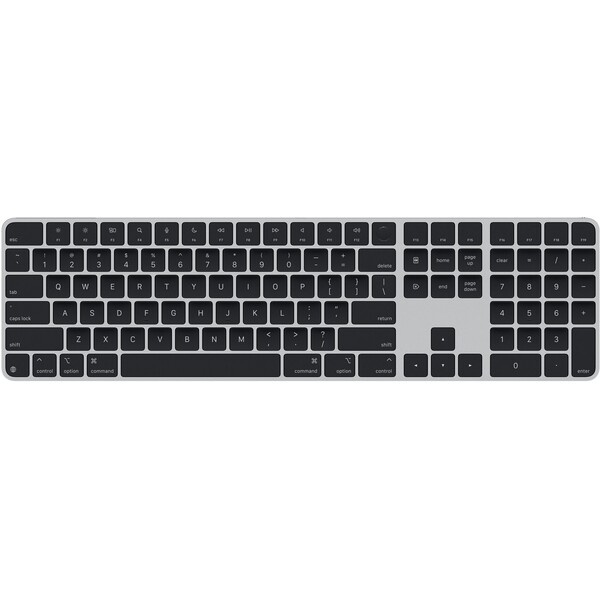 Apple Magic Keyboard s Touch ID a numerickou klávesnicí černá - americká angličtina Černá