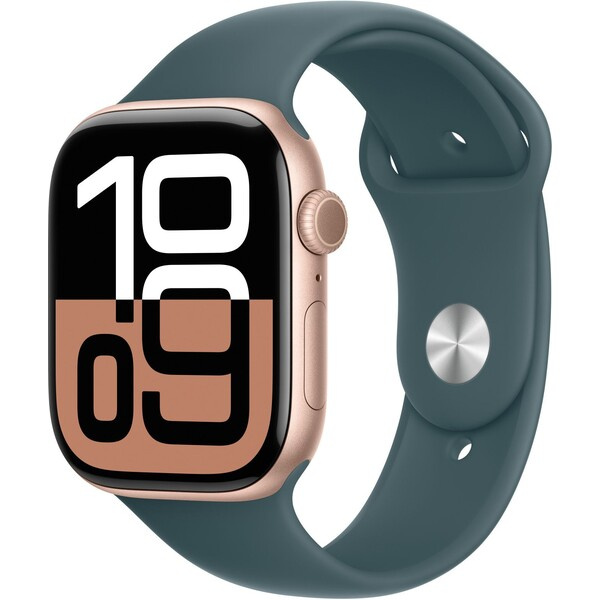 Apple Watch 46mm jezerně zelený sportovní řemínek - S/M MXLQ3ZM/A