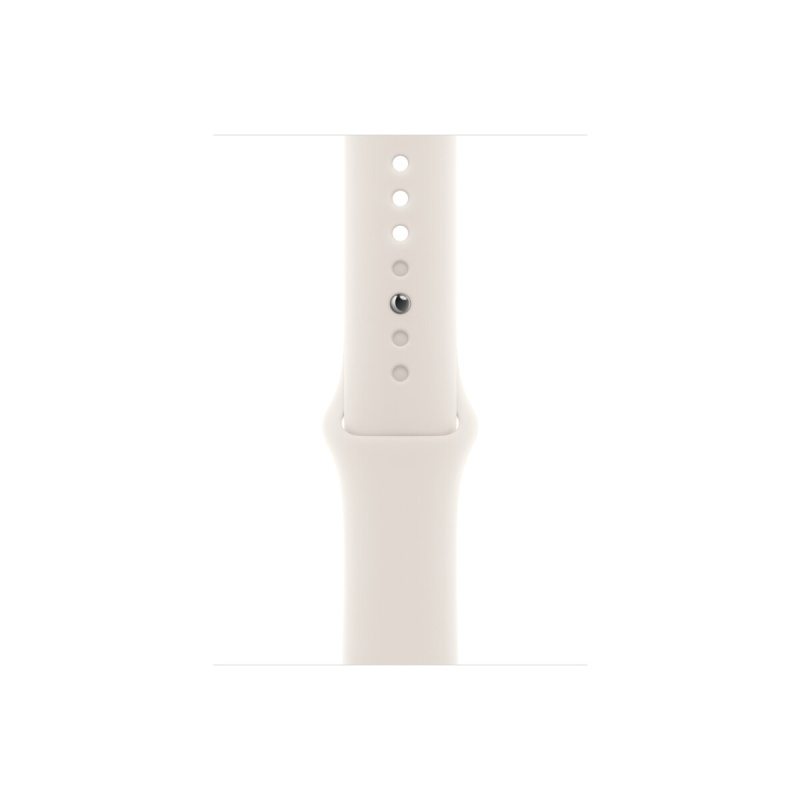 Apple Watch 46mm hvězdně bílý sportovní řemínek - M/L MXM73ZM/A