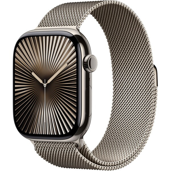 Apple Watch 46mm přírodní milánský tah - M/L MXMQ3ZM/A