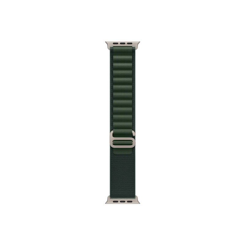 Apple Watch 49mm tmavě zelený Alpský tah - S - provedení z přírodního titanu MXMU3ZM/A