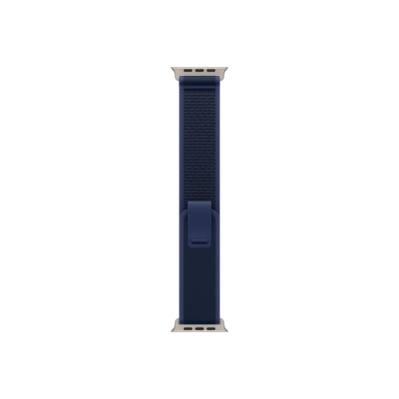 Apple Watch 49mm modrý Trailový tah - M/L - provedení z přírodního titanu MXTW3ZM/A