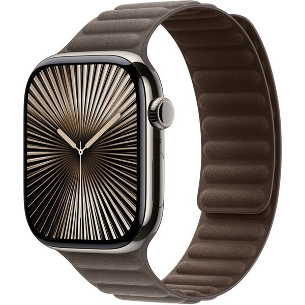 Apple Watch 46mm šedohnědý magnetický tah - S/M MXWW3ZM/A