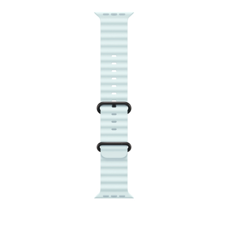 Apple Watch 49mm ledově modrý Oceánský řemínek - provedení z černého titanu MYP83ZM/A