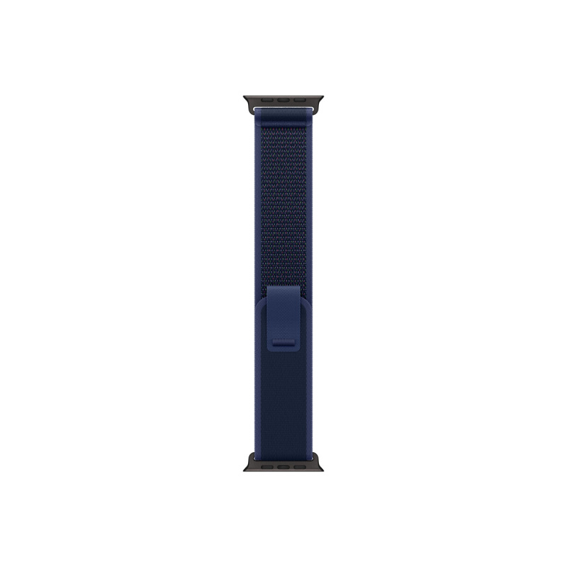 Apple Watch 49mm modrý Trailový tah - M/L - provedení z černého titanu MYQ83ZM/A