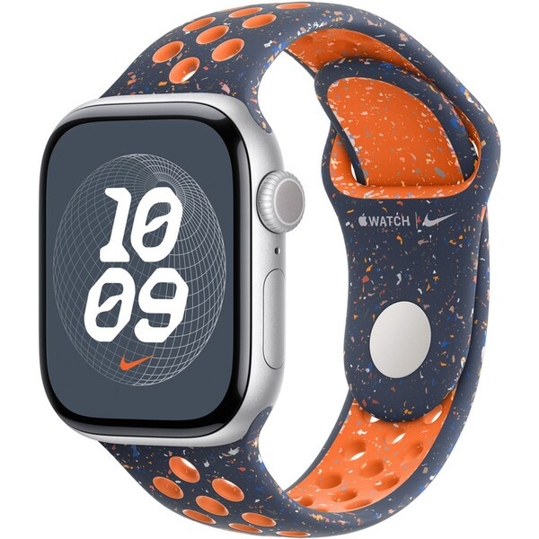 Apple Watch 40mm Blue Flame sportovní řemínek Nike - M/L MC2F4ZM/A