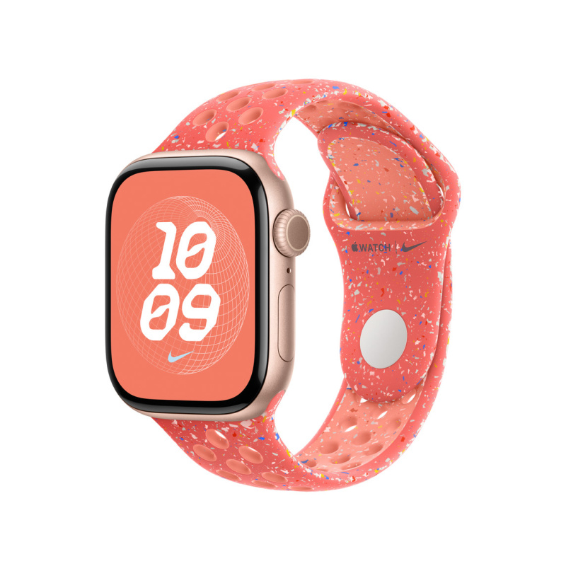 Apple Watch 40mm žhavě oranžový sportovní řemínek Nike - M/L MC2K4ZM/A
