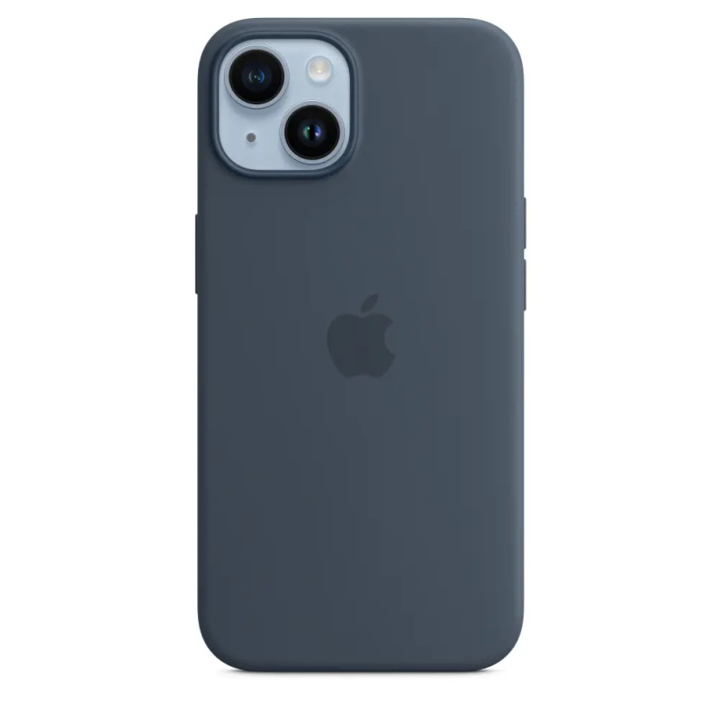 Apple iPhone 14 Silicone Case with MagSafe - Storm Blue MW5T3ZM/A