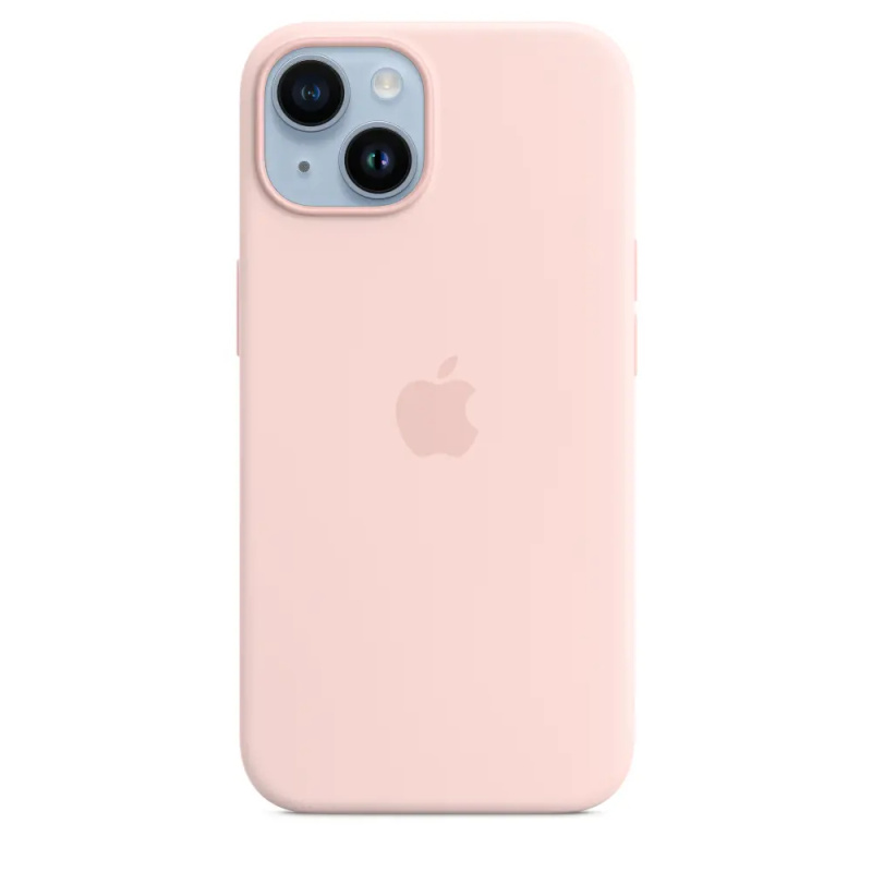 Apple iPhone 14 Silicone Case with MagSafe - Chalk Pink MW5V3ZM/A
