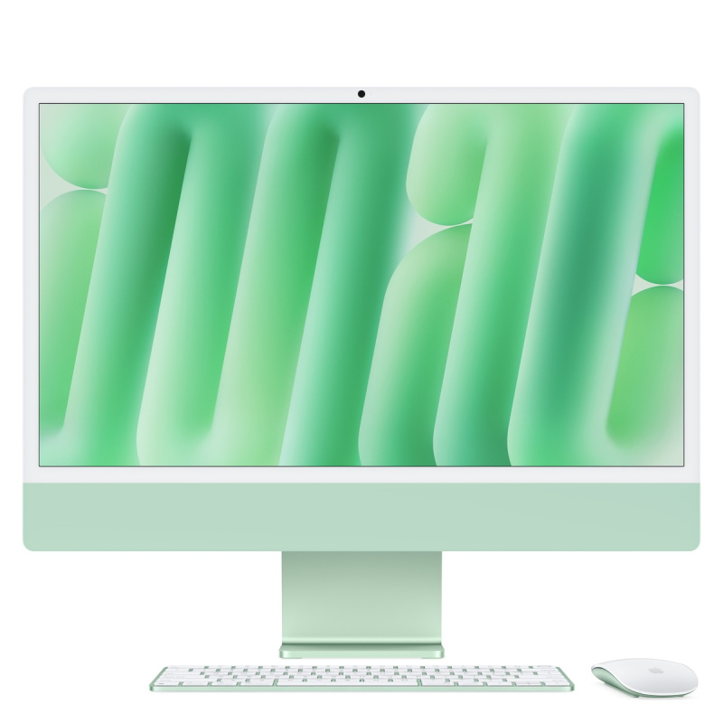 iMac 24“ 4.5K displej, Apple M4 10jádrové CPU, 10jádrové GPU, 24GB, 512GB SSD, CZ - zelený