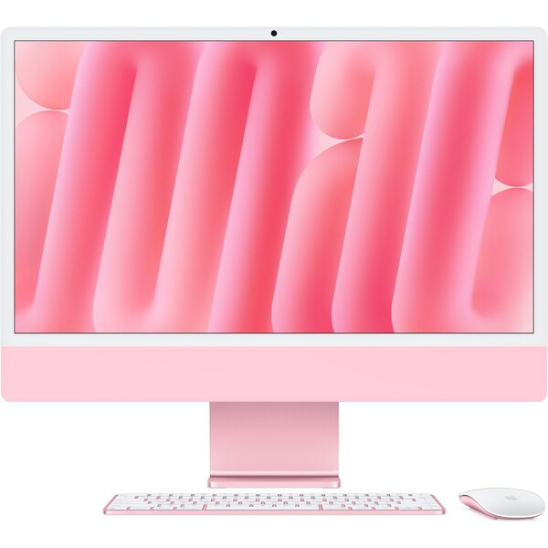 iMac 24“ 4.5K displej, Apple M4 10jádrové CPU, 10jádrové GPU, 24GB, 512GB SSD, CZ - růžový
