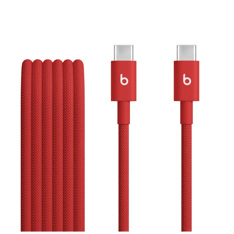 Apple Beats USB-C/USB-C Woven kabel 1,5m jasně červený