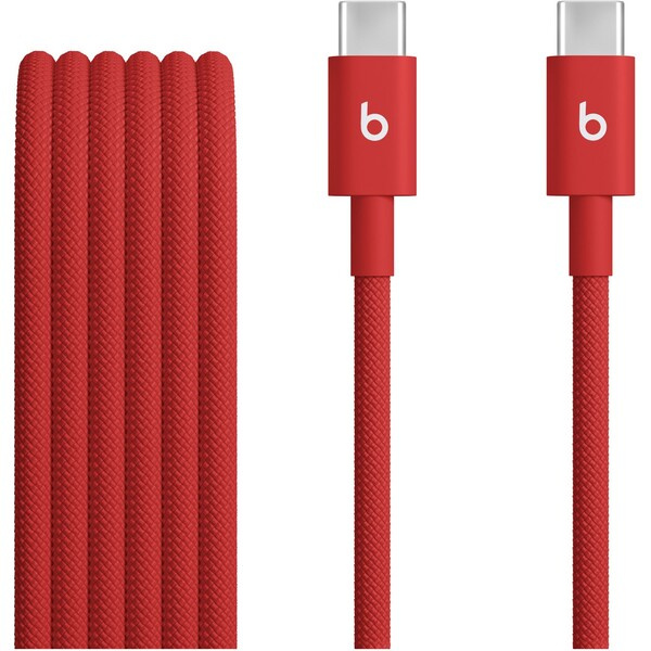 Apple Beats USB-C/USB-C napájecí kabel 60W 1,5m jasně červený
