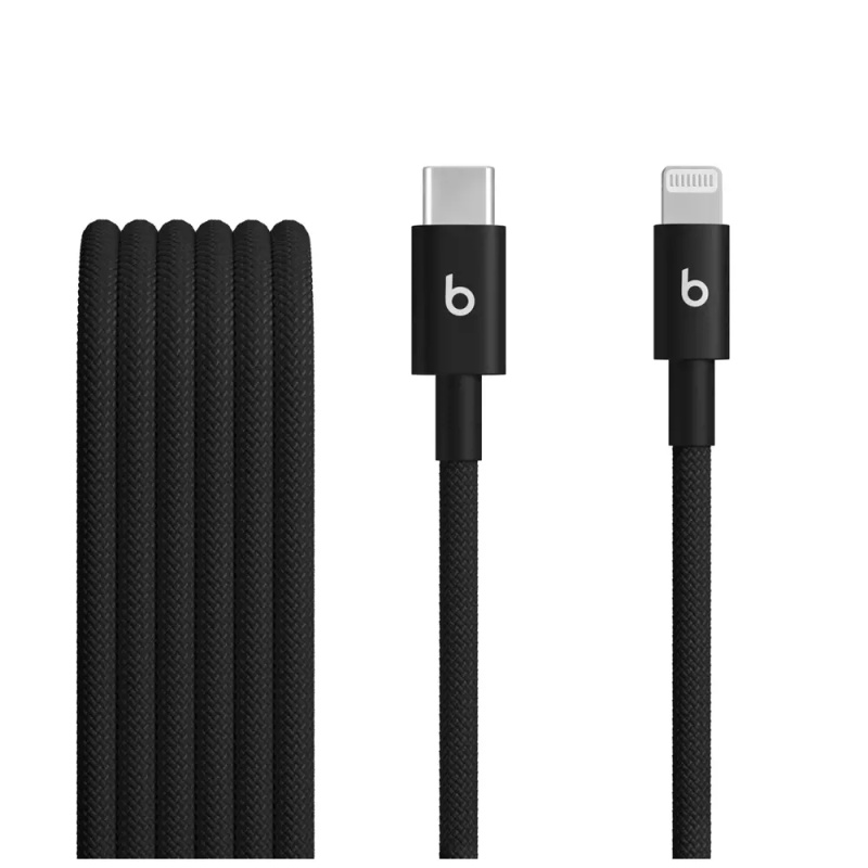 Apple Beats USB-C/Lightning Woven kabel 1,5m sytě černý