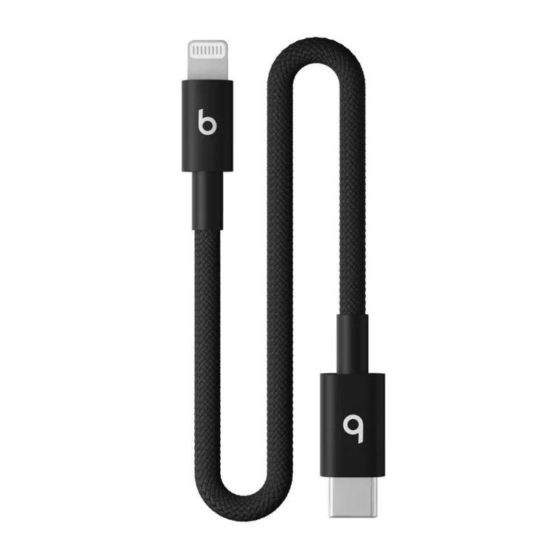 Apple Beats USB-C/Lightning Woven kabel 20cm sytě černý