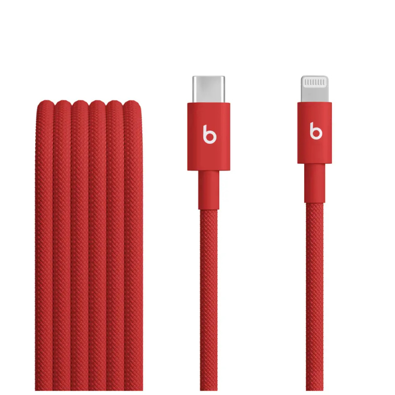 Apple Beats USB-C/Lightning Woven kabel 1,5m jasně červený
