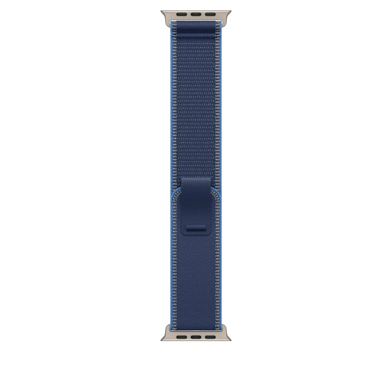 Apple Watch 49/46/45/44mm modrý/jasně modrý Trailový tah M/L přírodní titan