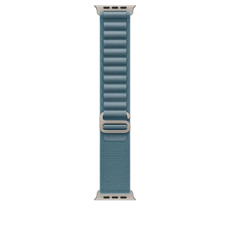 Apple Watch 49/46/45/44mm světle modrý Alpský tah malý přírodní titan