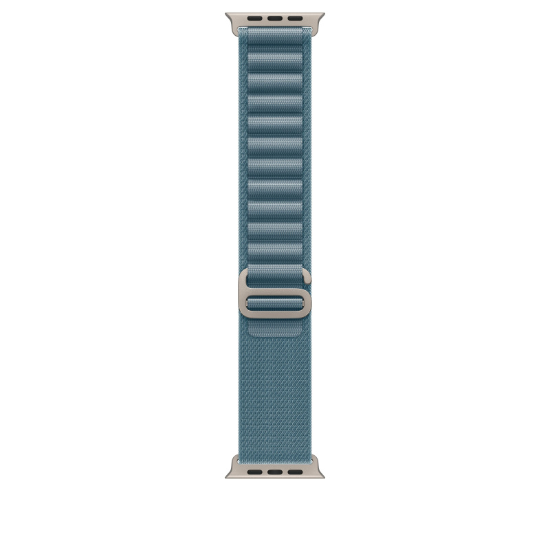 Apple Watch 49/46/45/44mm světle modrý Alpský tah velký přírodní titan
