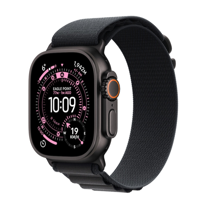 Apple Watch Ultra 3 (2025) 49mm Černý titan s černým alpským tahem M