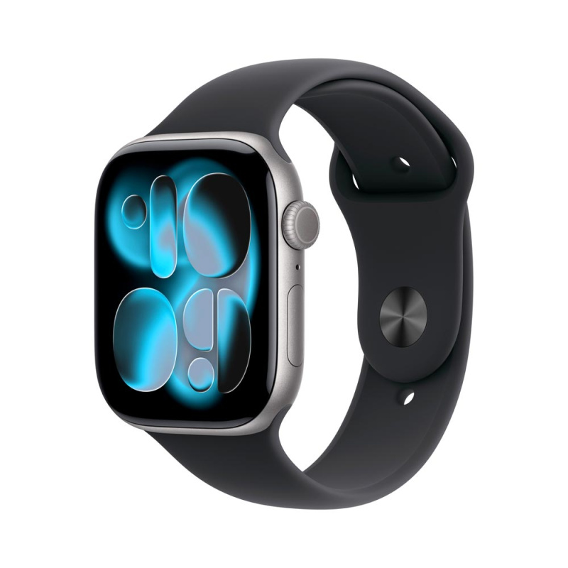 Apple Watch Series 11 Cellular (42mm) Vesmírně šedý hliník s černým sportovním řemínkem M/L