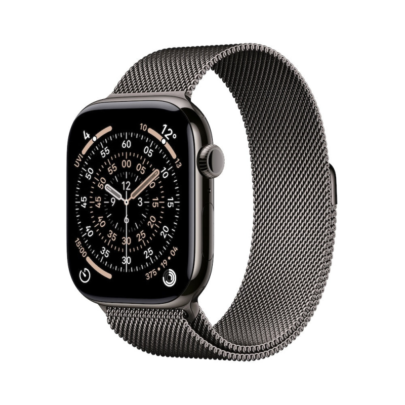 Apple Watch Series 11 Cellular (46mm) Břidlicově šedý titan s břidlicově šedým milánským tahem M/L