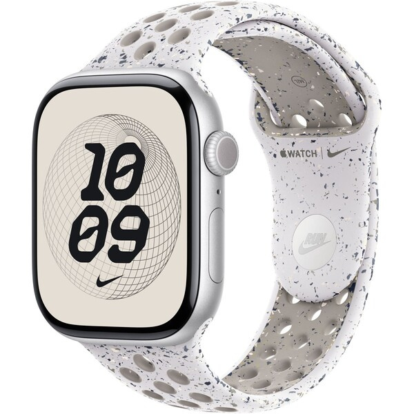 Apple Watch 49/46/45/44mm Veiled Grey sportovní řemínek Nike S/M