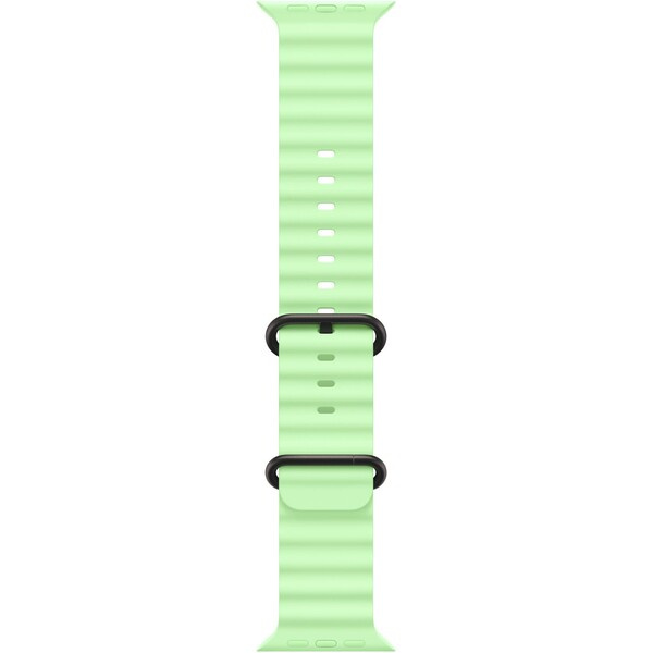 Apple Watch 49/46/45/44mm neonově zelený Oceánský řemínek černý titan