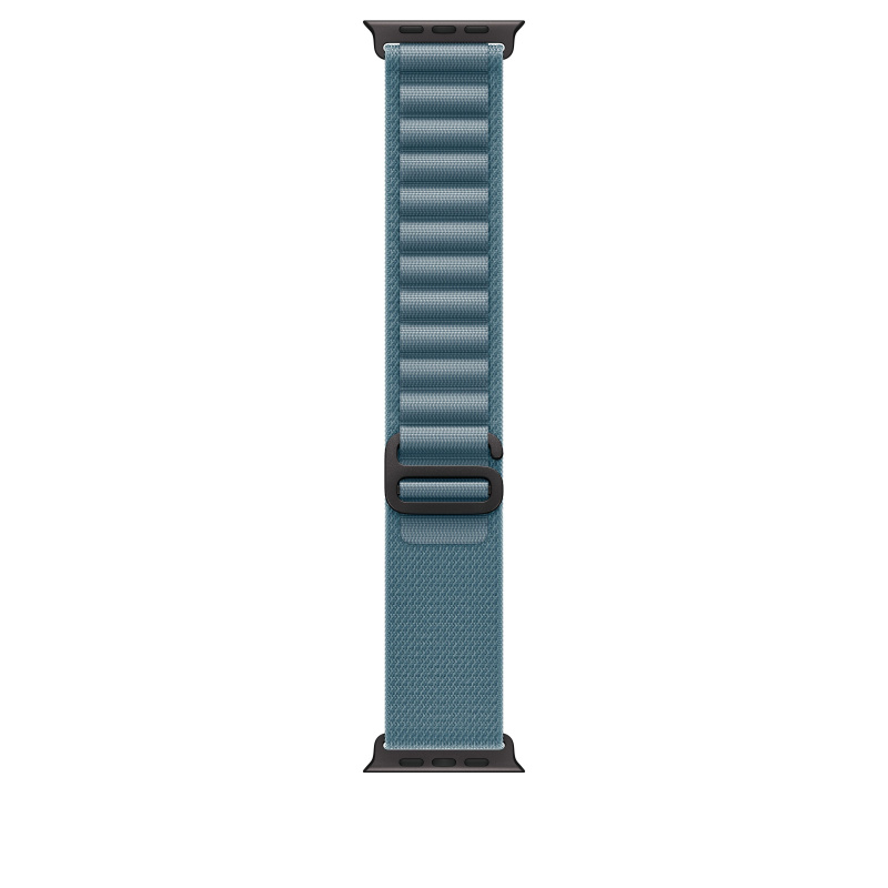 Apple Watch 49/46/45/44mm světle modrý Alpský tah malý černý titan