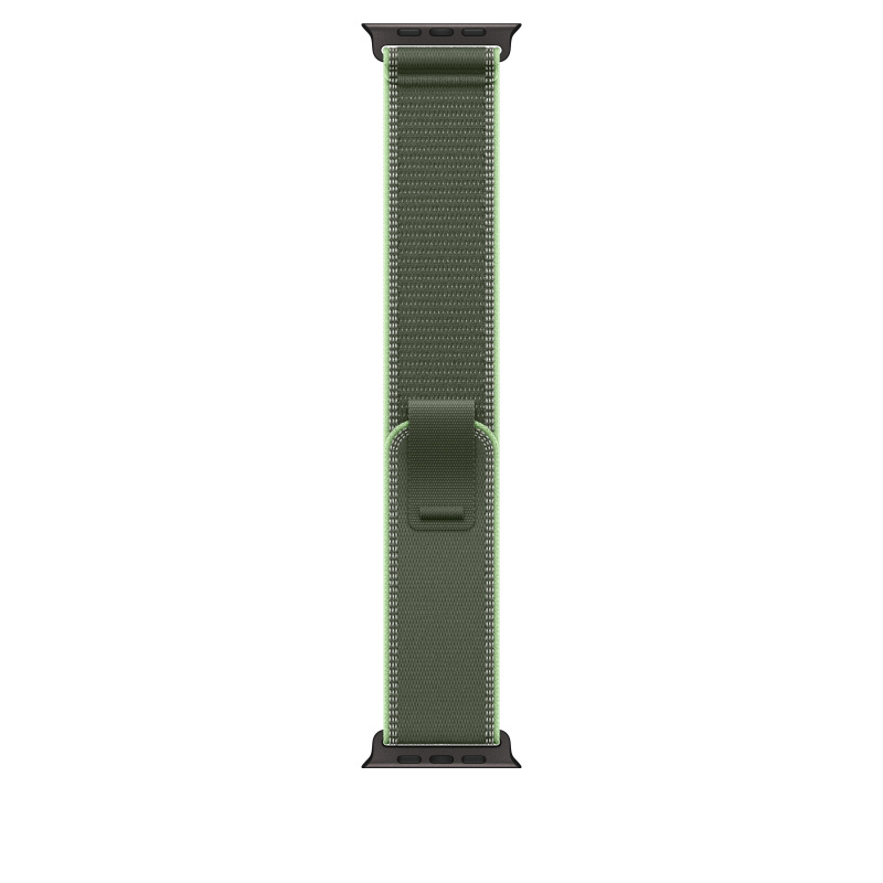 Apple Watch 49/46/45/44mm zelený/neonový Trailový tah M/L černý titan