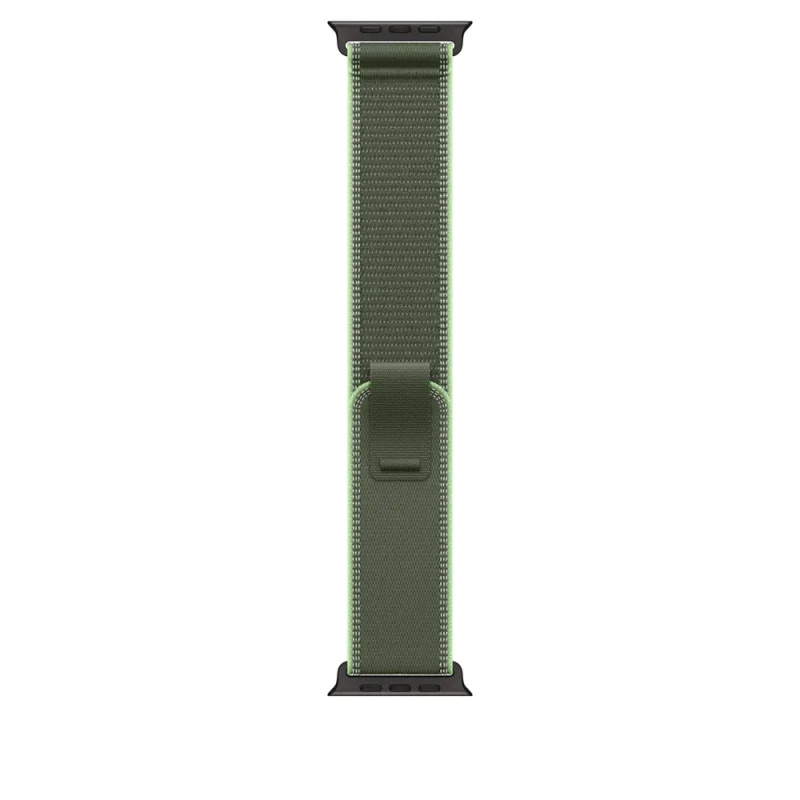 Apple Watch 49/46/45/44mm zelený/neonový Trailový tah M/L černý titan