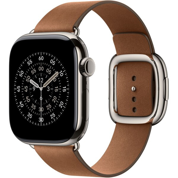 Apple Watch 42/41/40/38mm karamelový řemínek s moderní přezkou malý