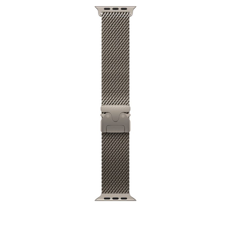 Apple Watch 49/46/45/44mm milánský tah z přírodního titanu střední