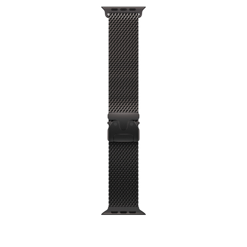 Apple Watch 49/46/45/44mm milánský tah z černého titanu malý
