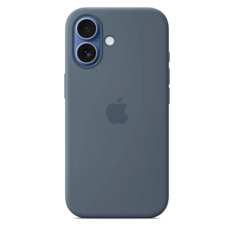 Apple silikonový kyt s Magsafe na iPhone 17 ocelově modrý Ocelově modrá