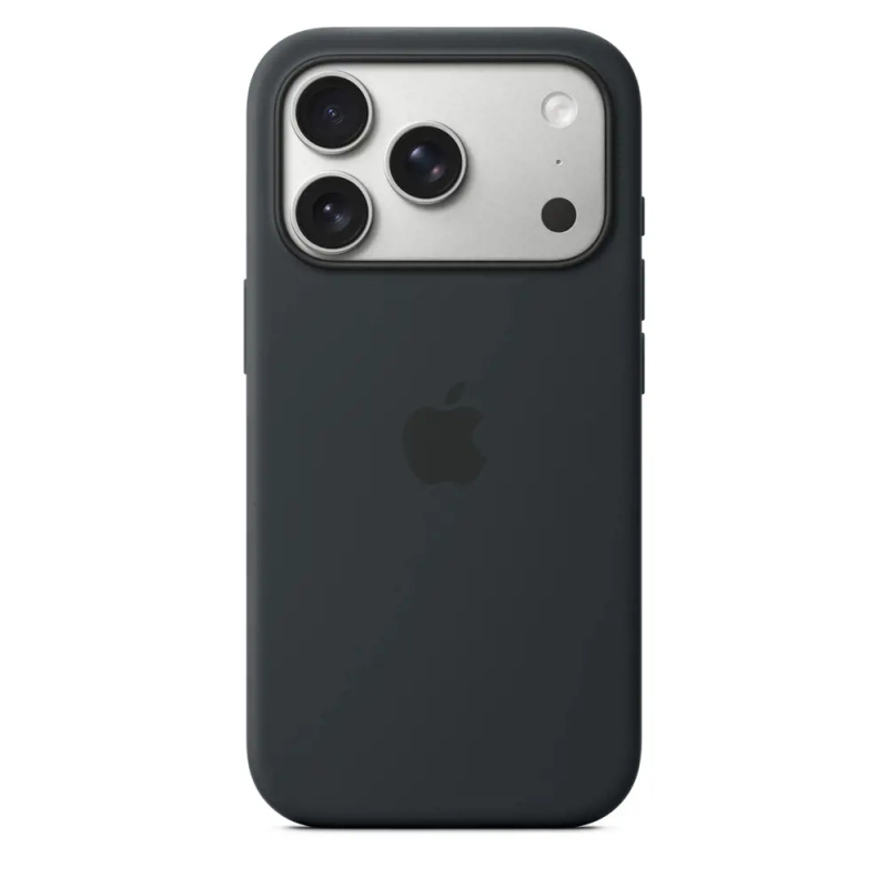 Apple silikonový kyt s Magsafe na iPhone 17 Pro černá Černá