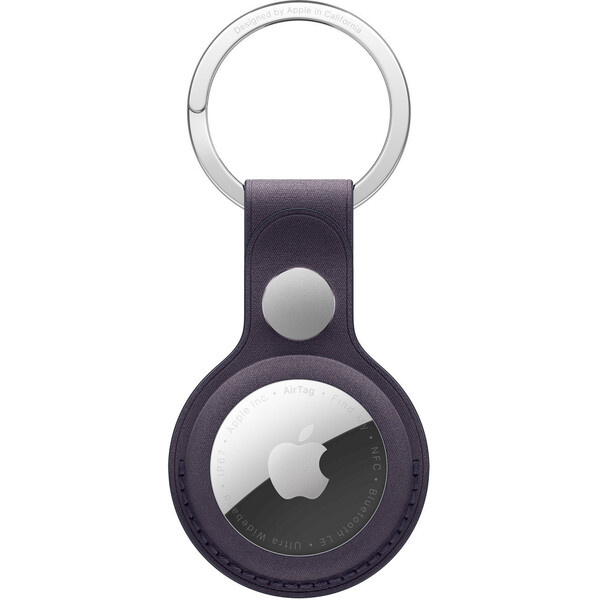 Apple FineWoven klíčenka na AirTag MGG04ZM/A Půlnočně fialová