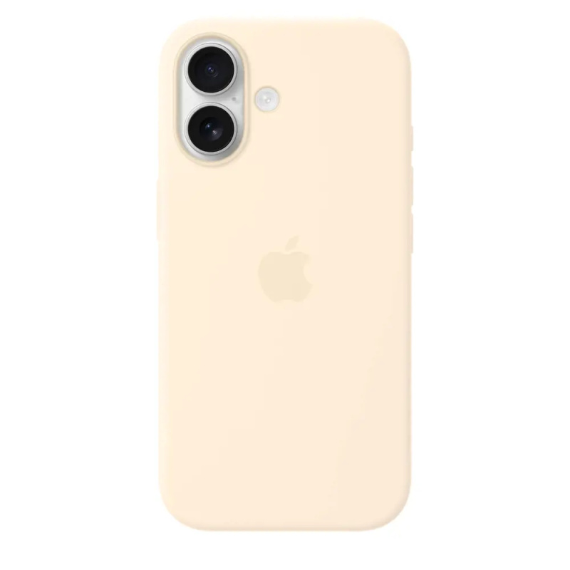 Apple silikonový kryt s MagSafe na iPhone 17 vanilkový