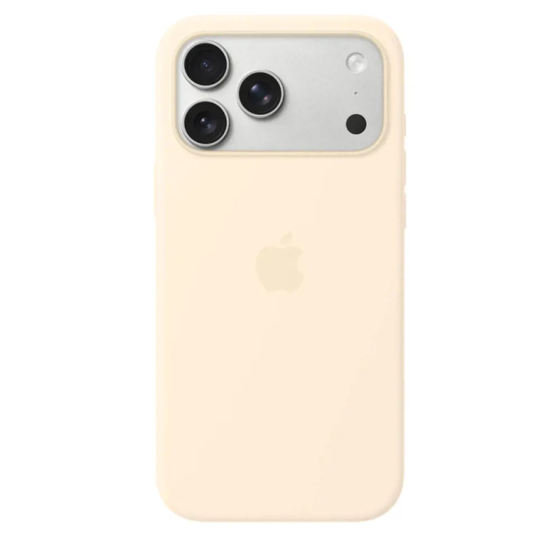Apple silikonový kryt s MagSafe na iPhone 17 Pro Max vanilkový