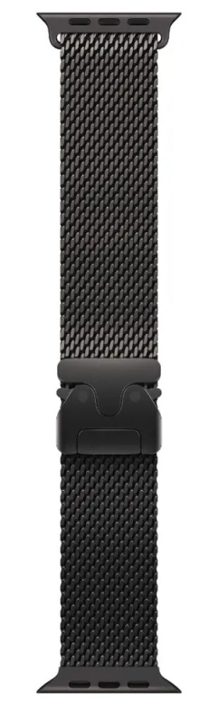 Apple Watch 49/46/45/44mm milánský tah z černého titanu S