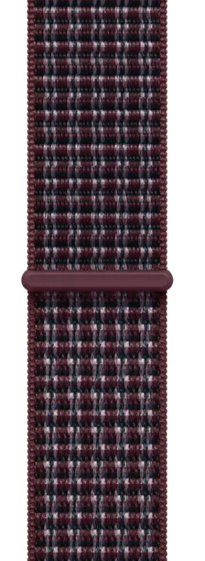 Apple Watch 42/41/40/38mm burgundsky kostkovaný provlékací sportovní řemínek