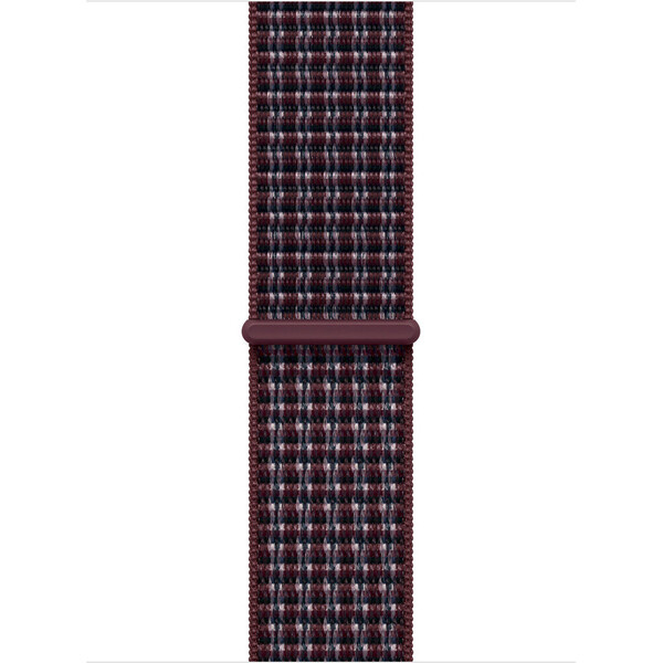 Apple Watch 42/41/40/38mm burgundsky kostkovaný provlékací sportovní řemínek