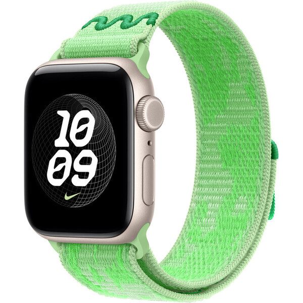 Apple Watch 42/41/40/38mm Green Spark provlékací sportovní řemínek Nike